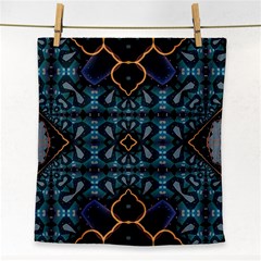 Blue Pattern Face Towel