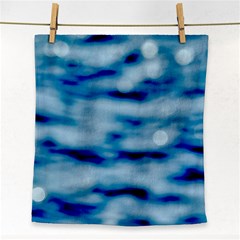Blue Waves Abstract Series No5 Face Towel