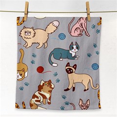 Cats Pattern Face Towel