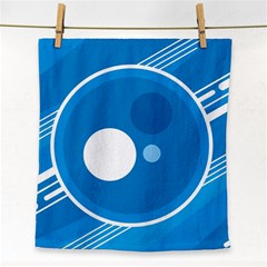 Background-blue-modern-creative Face Towel
