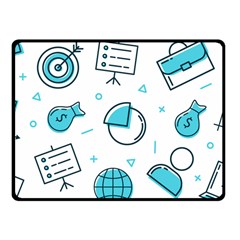 Pattern Business Graphics Seamless Fleece Blanket (small)
