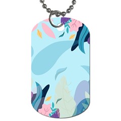 Leaves Leaf Nature Background Plant Dog Tag (one Side)