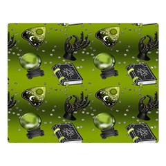 Ocultism Wicca Real Witch Halloween  Double Sided Flano Blanket (large) 