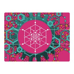Blockchain Networking Digitization Double Sided Flano Blanket (mini) 
