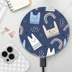 Colorful-cute-cats-seamless-pattern Wireless Charger