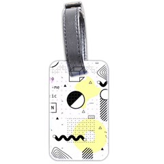 Graphic-design-geometric-background Luggage Tag (two Sides)