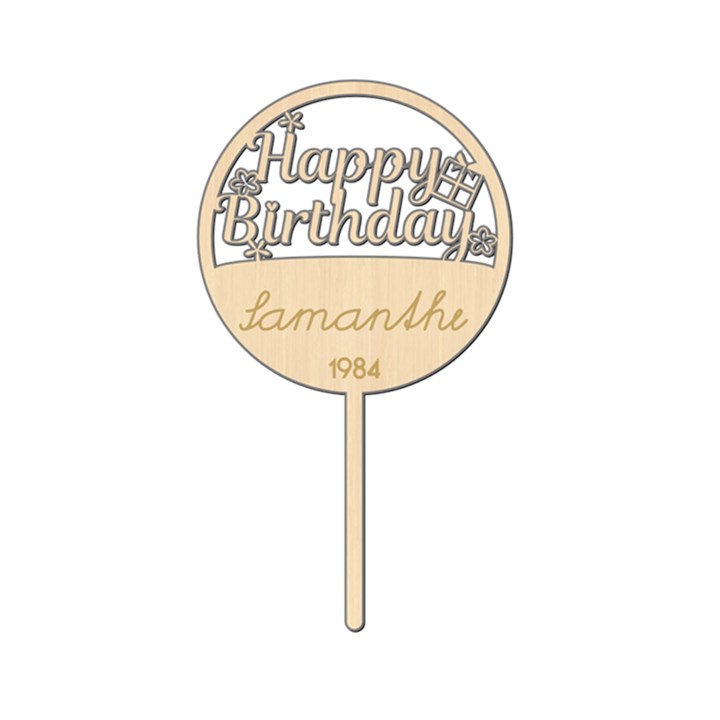 Birthday top Wood Ornament