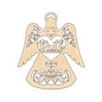 Personalized Angel Ornament Wood Ornament Front