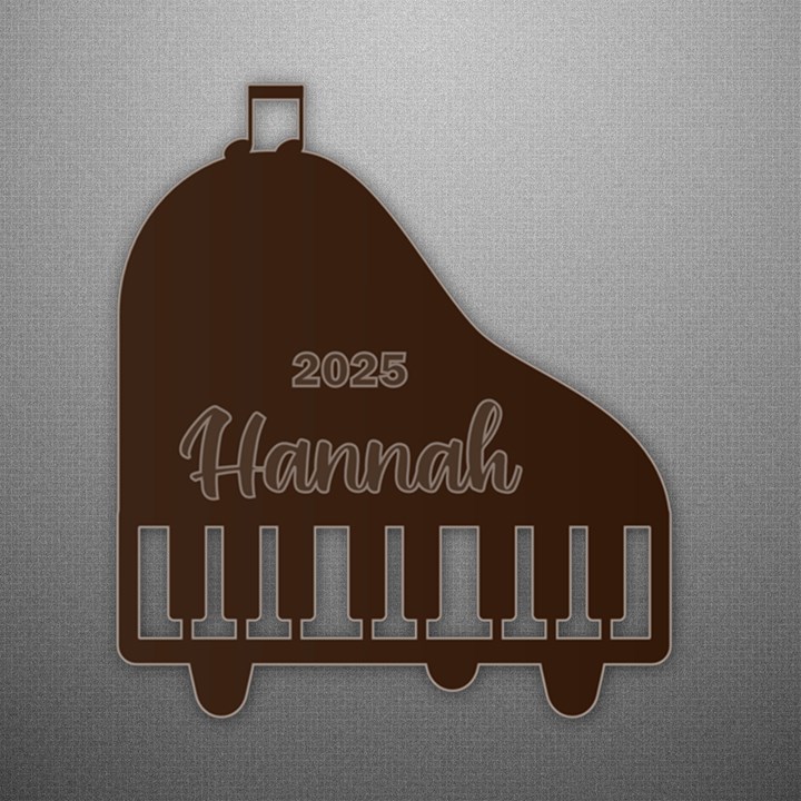 Personalized Piano Acrylic Ornament