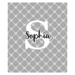 Personalized Name Monogram Heart Love Cross Two Sides Premium Plush Fleece Blanket (Kids Size) 50 x40  Blanket Front