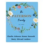 Personalized Family Blanket Two Sides Premium Plush Fleece Blanket (Large) 80 x60  Blanket Front