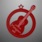 Personalized Name Musical Guitar Acrylic Ornament Front