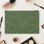 Personalized Tropical Polka Plants Cosmetic Bag (Large) Back