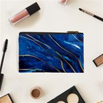 PERSONALIZED MARBLE NAME 1 COSMETIC BAG_XS Cosmetic Bag (XS) Back