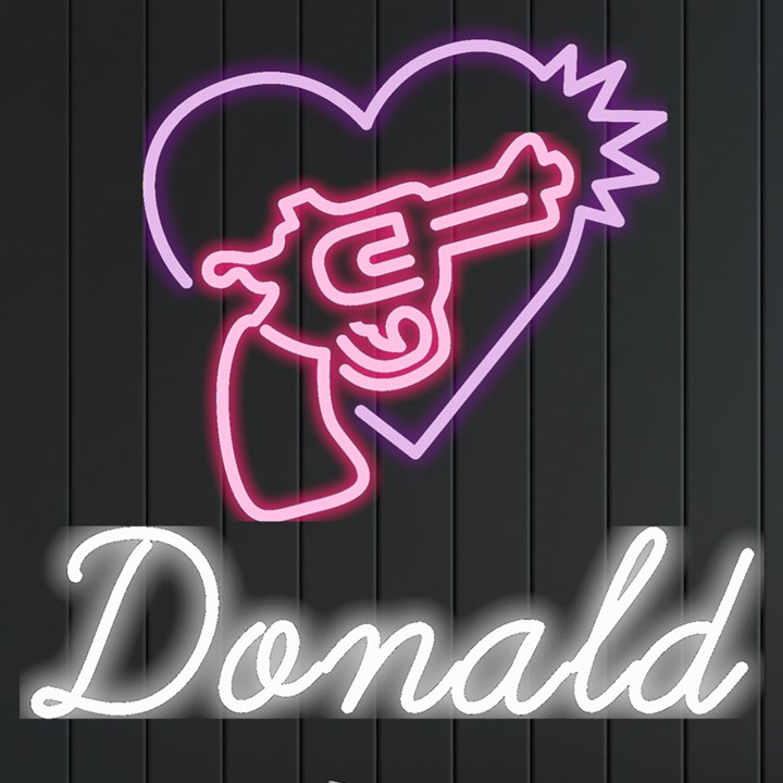 Personalized Gun Heart Name Neon Signs and Lights