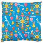 Personalized Easter Rabbit Name Large Cushion Case (One Side) Front