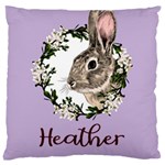 Personalized Easter Rabbit Name Large Cushion Case (One Side) Front