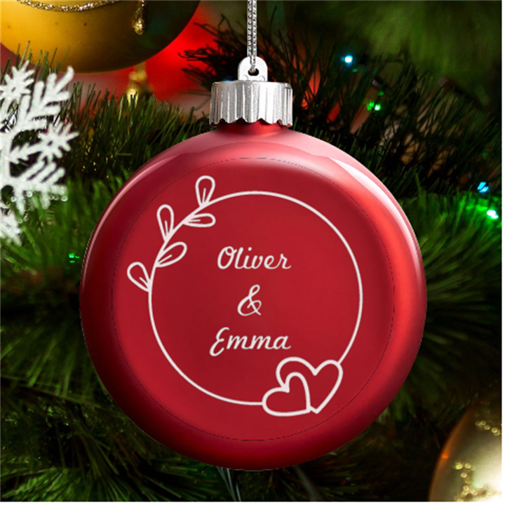 Love LED Glass Round Ornament