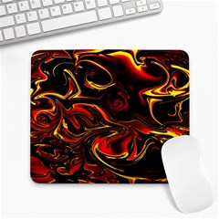 Modern Art Design Fantasy Surreal Orange Large Mousepad