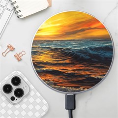 Ocean Sunset Sea Ocean Sunset Wireless Fast Charger(white)