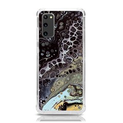 Black Marble Abstract Pattern Texture Samsung Galaxy S20 6 2 Inch Tpu Uv Case