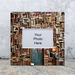 Books White Box Photo Frame 4  X 6 