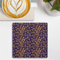 Spiral Pattern Texture Fractal Circle Geometry Uv Print Square Tile Coaster 