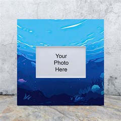 Ai Generated Ocean Sea Fish Underwater Water White Box Photo Frame 4  X 6 