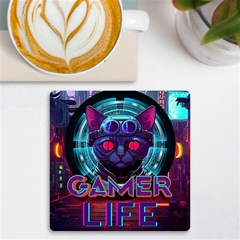 Gamer Life Uv Print Square Tile Coaster 