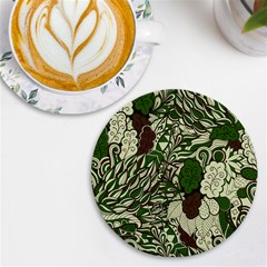 Texture Ornament Pattern Seamless Paisley Uv Print Round Tile Coaster
