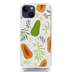 Seamless-tropical-pattern-with-papaya Iphone 14 Tpu Uv Print Case