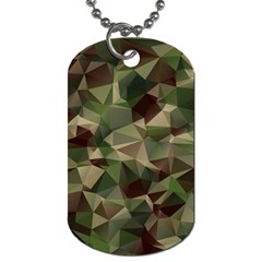 Abstract-vector-military-camouflage-background Dog Tag (one Side)
