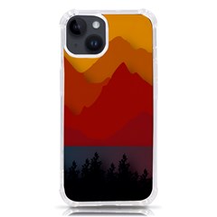 Mountain Forest Nature Scenery Art Mountains Iphone 14 Tpu Uv Print Case