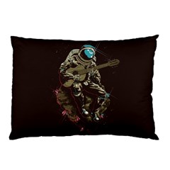 Astronaut Playing Guitar Parody Pillow Case