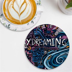 Graffiti Art Psychedelic Art Graphic Design Modern Art Uv Print Round Tile Coaster