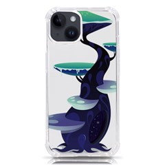 Tree-mushrooms-art-trunk-artwork Iphone 14 Tpu Uv Print Case