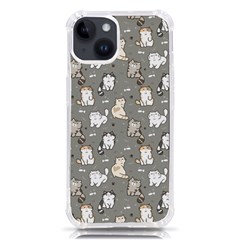 Cute Cat Pattern Cartoon Iphone 14 Tpu Uv Print Case
