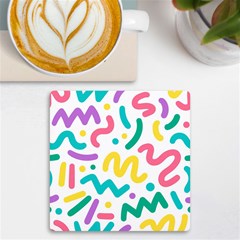Abstract-pop-art-seamless-pattern-cute-background-memphis-style Uv Print Square Tile Coaster 