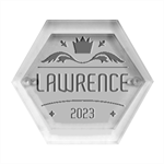 Personalized Name Hexagon Wood Jewelry Box Front