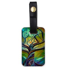 Tree Magical Colorful Abstract Metaphysical Luggage Tag (one Side)