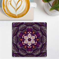 Rosette Kaleidoscope Mosaic Abstract Background Art Uv Print Square Tile Coaster 