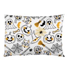 Funny Hand Drawn Halloween Pattern Pillow Case (two Sides)