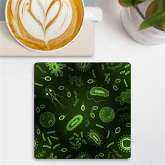 Bacteria-virus-seamless-pattern-inversion Uv Print Square Tile Coaster 