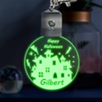 Personalized Name Halloween Multicolor LED Acrylic Ornament Front