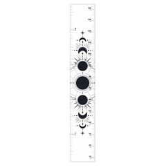 Mysterious Moonlight  Growth Chart Height Ruler For Wall