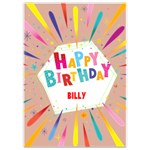 Birthday Invitation Card 5  x 7  Front