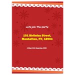 Xmas Invitation Card 5  x 7  Back