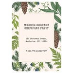 Xmas Invitation Card 5  x 7  (Rounded) Back