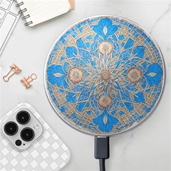 Flower Mandala Pattern Wireless Fast Charger(white)