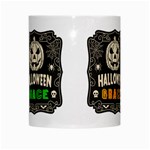 Personalized Halloween Icon Name White Mug Center